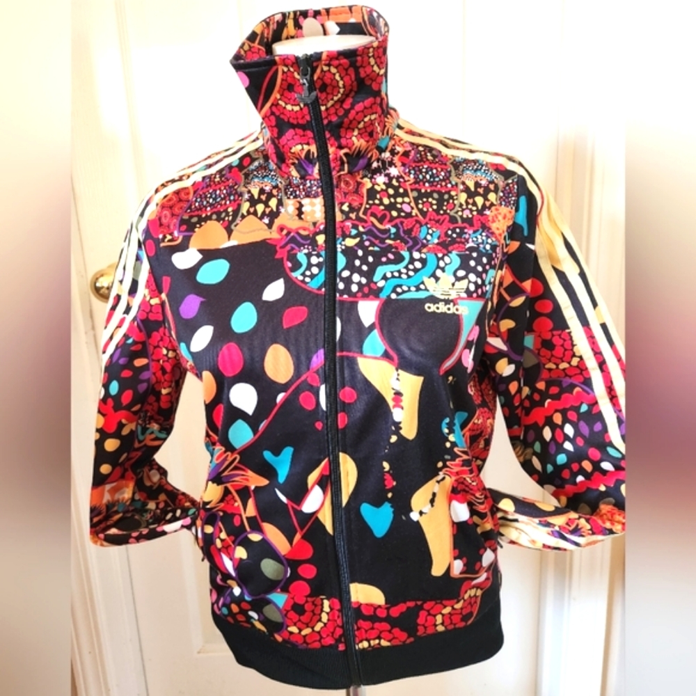 ADIDAS x FARM RIO HTF 2014 Ltd Ed Hip Collab Bright Abstract Track Jacket M NWOT